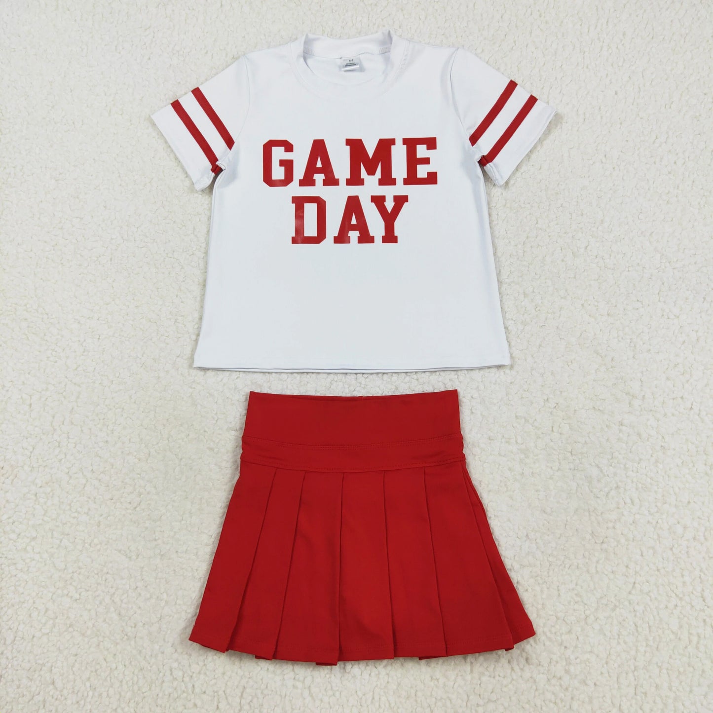 Red Game Day Skirt Set