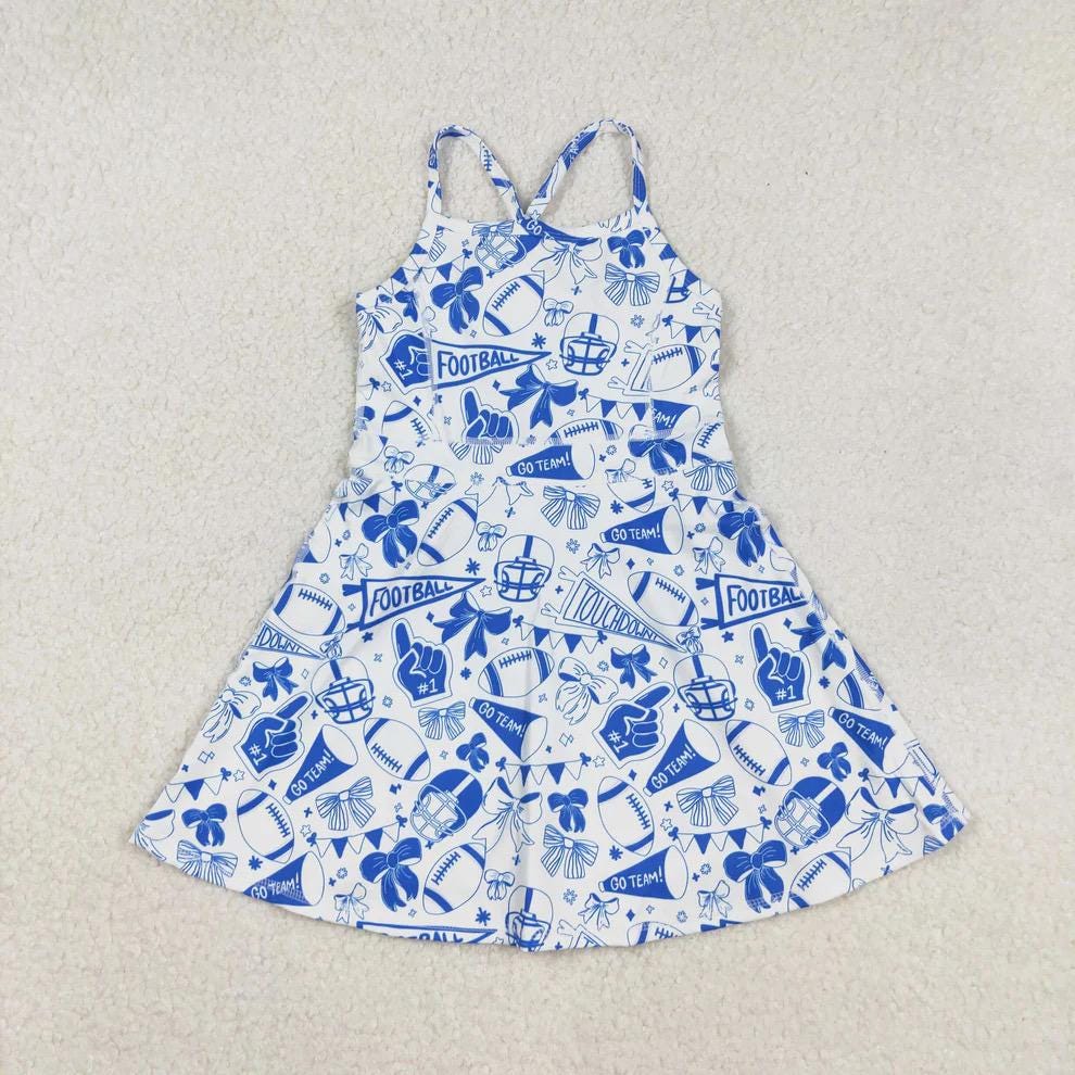 Blue Touch Down Football Dress