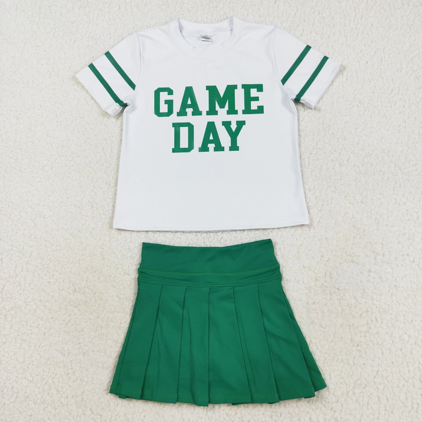 Green Game Day Skirt Set