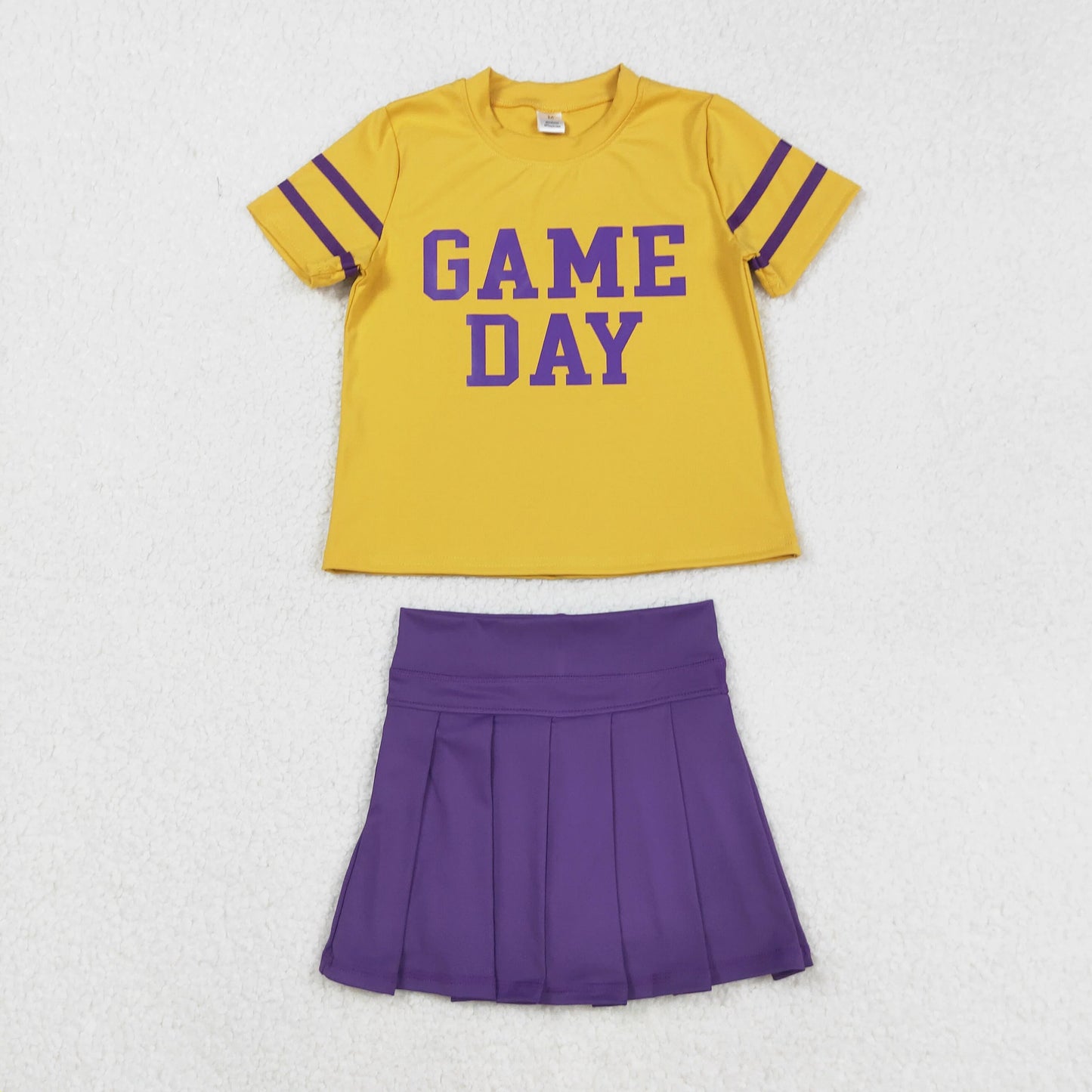 Purple & Gold Game Day Skirt Set