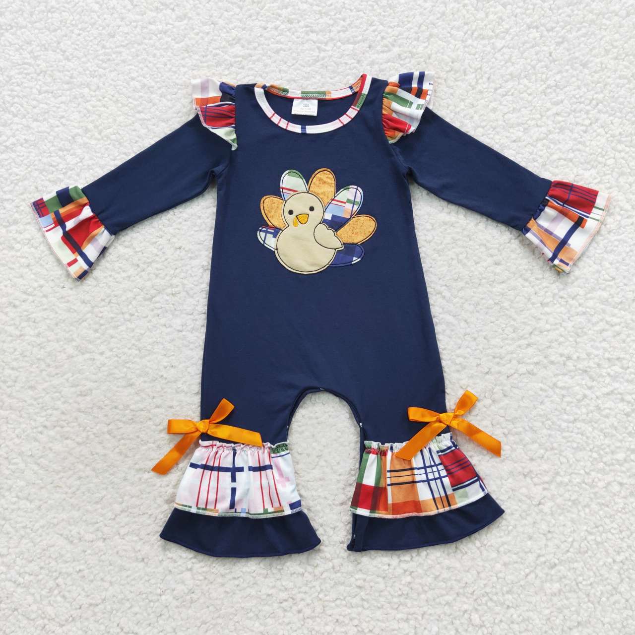 Turkey Embroidered Romper