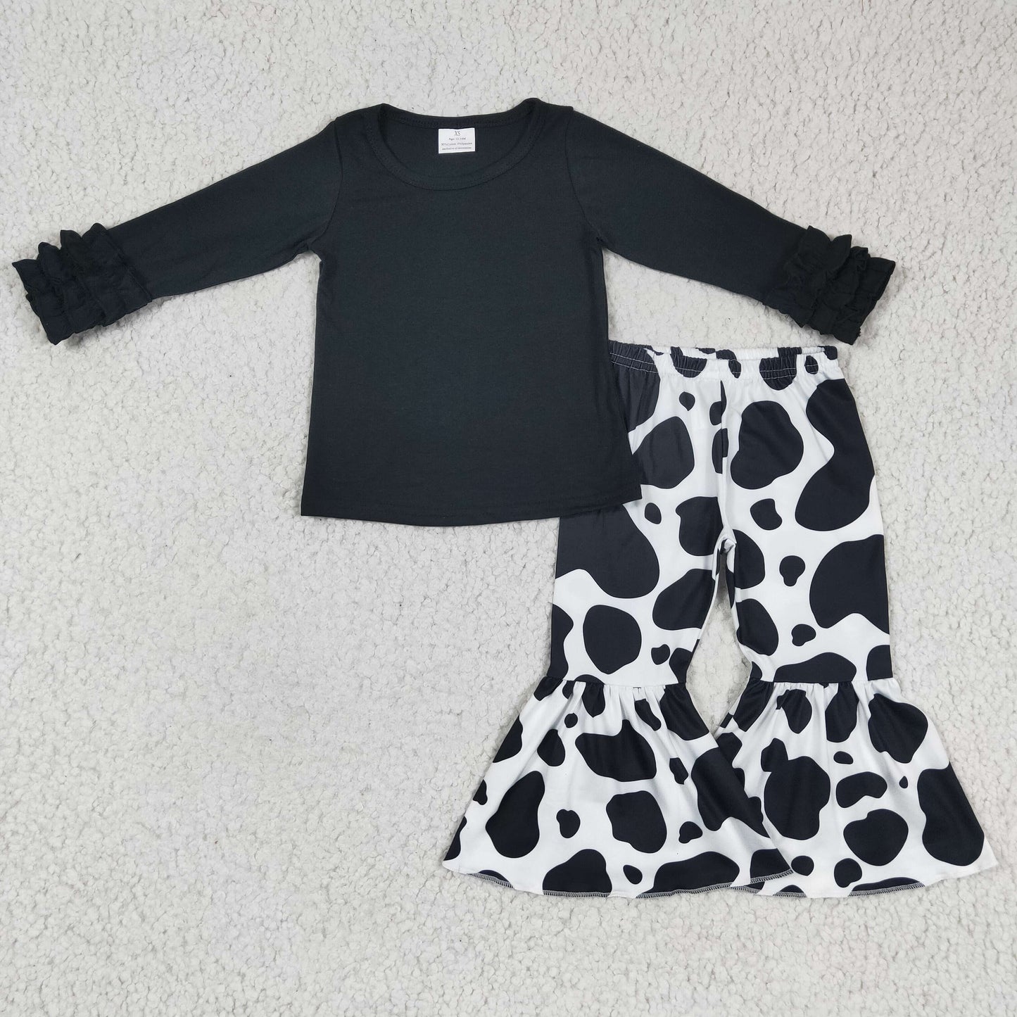Black Cow Bell Bottom Set