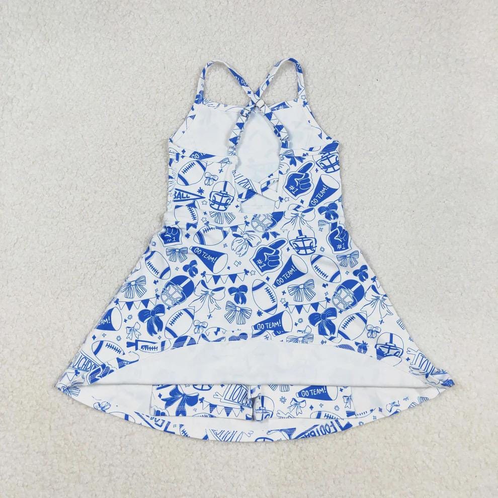 Blue Touch Down Football Dress