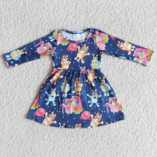 Blue Dog Balloon Dress