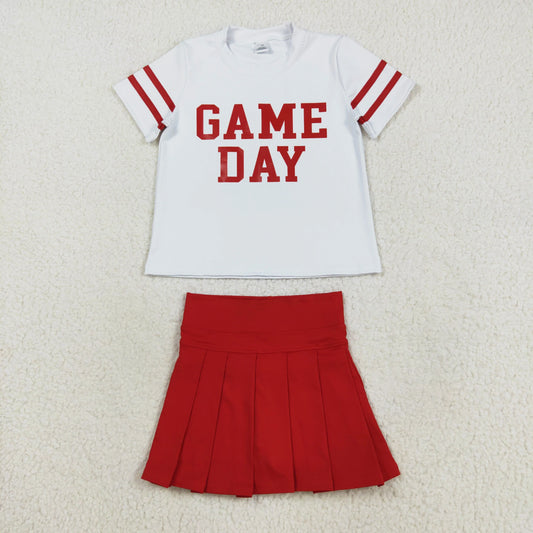 Red Game Day Skirt Set