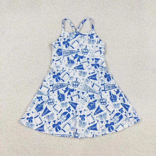 Blue Touch Down Football Dress