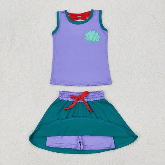 Birthday Mermaid Skort Outfit