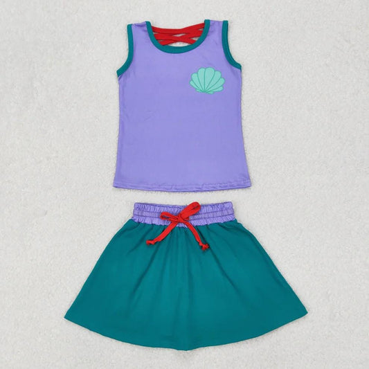 Birthday Mermaid Skort Outfit