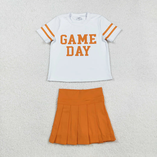 Orange Game Day Skirt Set