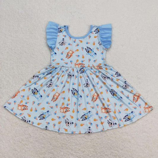 Blue Dog Bluey Ice Cream Twirl Dress