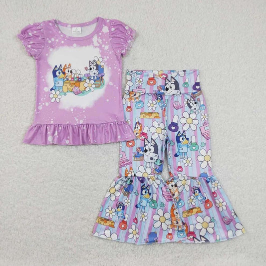 Short Sleeve Dog Bell Bottom Outfit